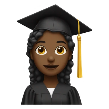 Black girl with a degree sticker
