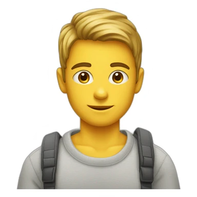 Garçon avec pull sticker