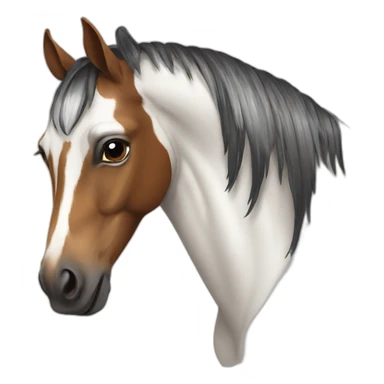 Pinto horse sticker