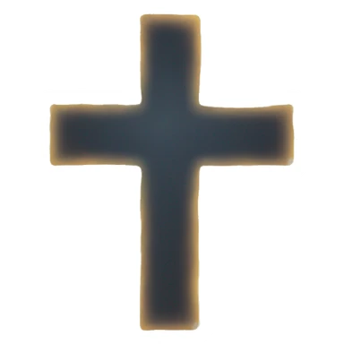 glowing cross sticker