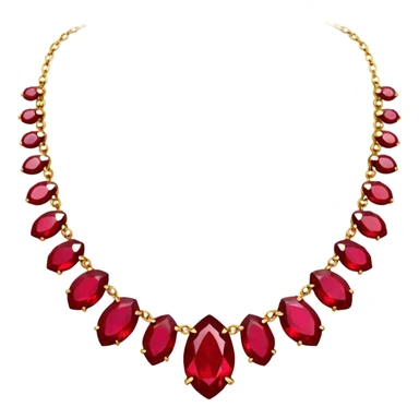 ruby necklace sticker