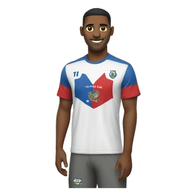 a man with a fortaleza esporte clube t-shirt  sticker