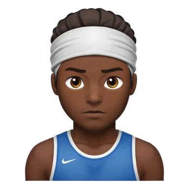 Male Athlete wear headband sticker
