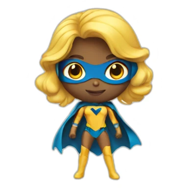 superhero girl sticker