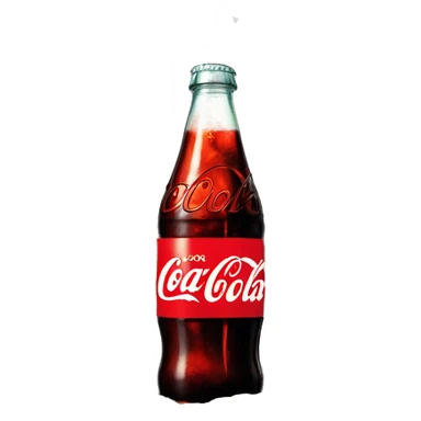 Coke coming out of a volcano  sticker