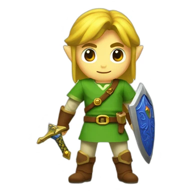 Link Zelda sword sticker