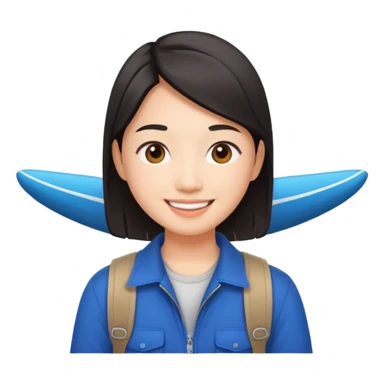 Asian travel youtuber sticker