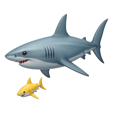 Requin avec une étoile dans 1 oeil sticker
