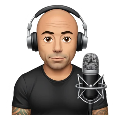 generate realistic detailed joe rogan podcast sticker
