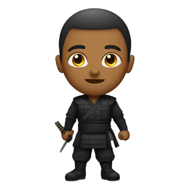 Ninja low taper fade sticker