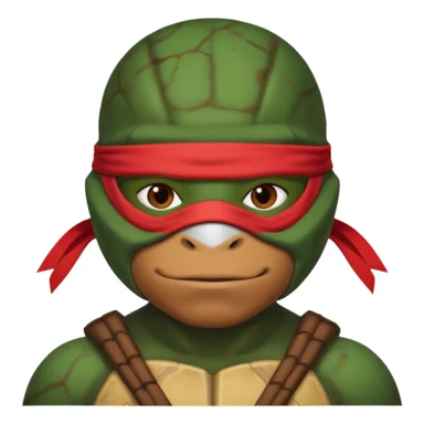Mbappe with Ninja Turtles mask sticker