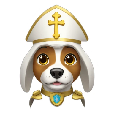 Pope paw patrol sticker