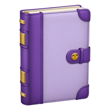 journal white and purple sticker