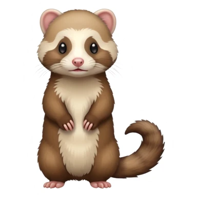 standing ferret sticker