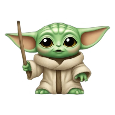 baby yoda with a sign saying free sticker