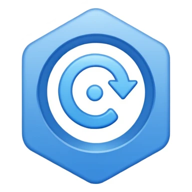 Blue correct sign sticker