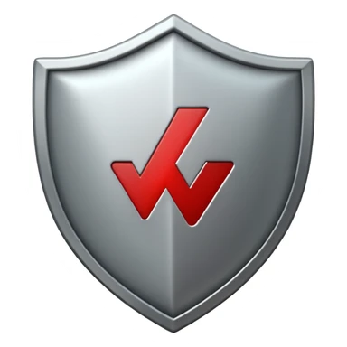SHIELD with check mark sticker