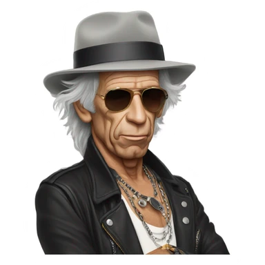 Keith Richards cool sticker