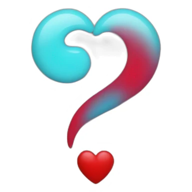 Semicolon heart sticker