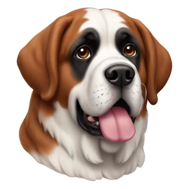 Pink Saint Bernard sticker