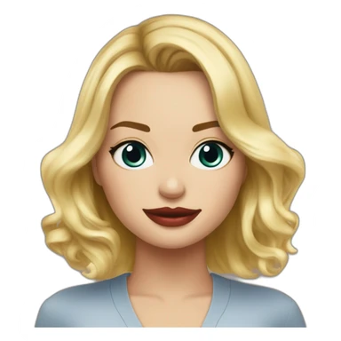 Margot robbie in cappie sticker