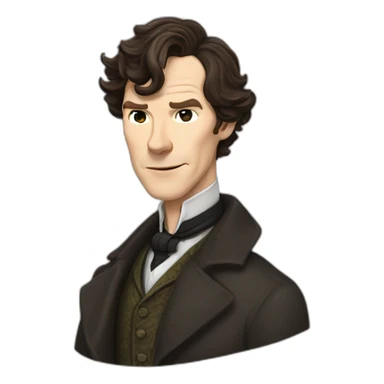 Sherlock Holmes benedict cumberbatch sticker