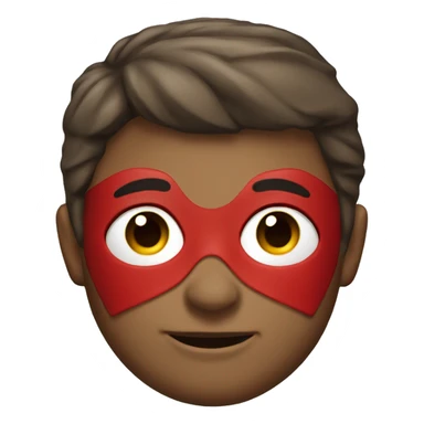 RED SUPERHERO CAPE sticker