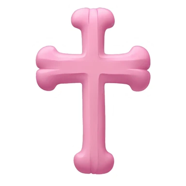 Pastel pink cross sticker