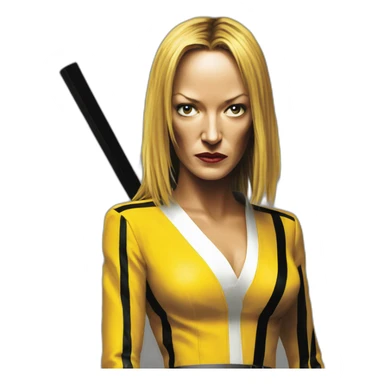 Uma Thurman kill bill sticker