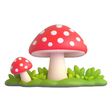 glowing mushroom sticker