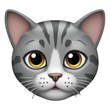 grey cat new york giants sticker