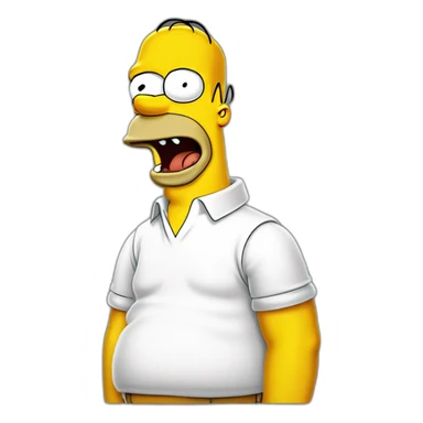 homer simpson mouth drooling sticker