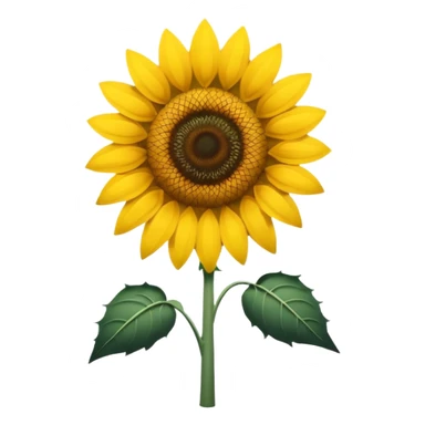 black and white minimalistic  sunflower outline emoji sticker