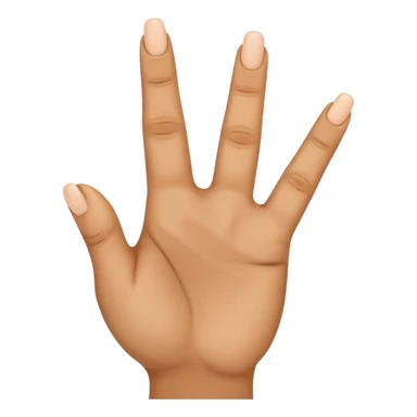 hand pointing index finger middle finger and baby finger sticker