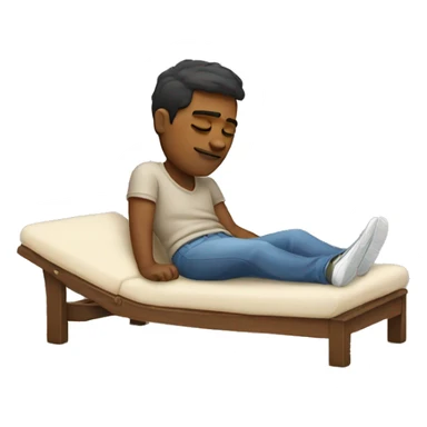 laying lazy boy sticker