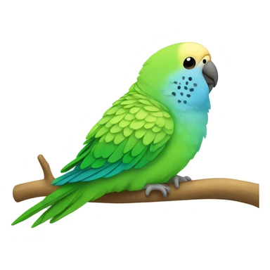parakeet sleeping sticker