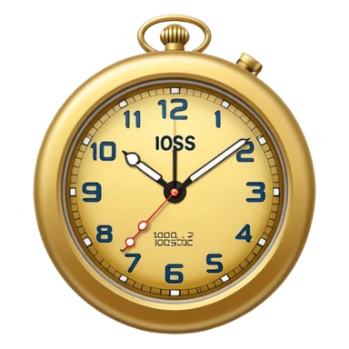 reloj de bolsillo realista sticker