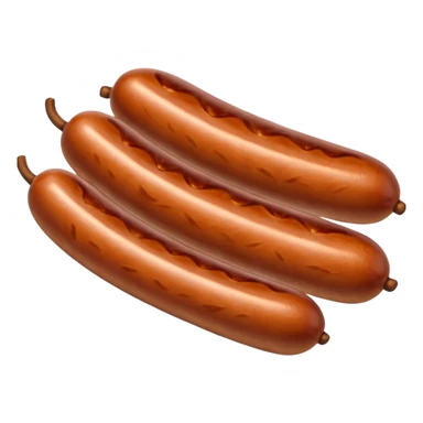 Linked sausages
Apple emoji style sticker