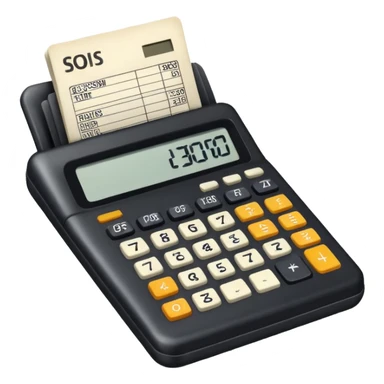 Stack of Bills + Calculator  sticker
