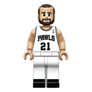 lego manu ginobili sticker