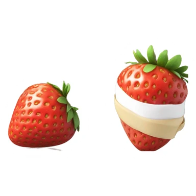 mix book and strawberry sticker