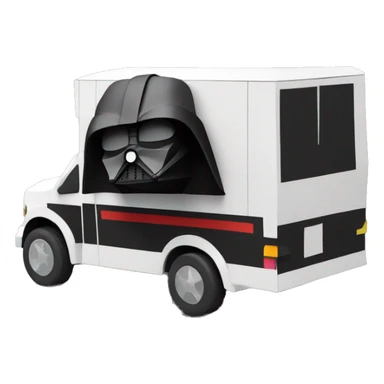 papercraft, darth Vader’s 2026  step van sticker