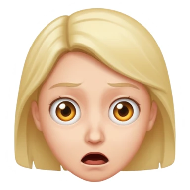 A person with a terrified look  sticker