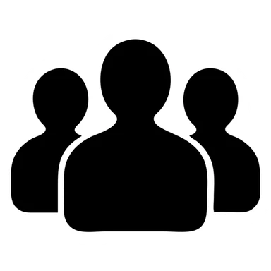 Recreate the people icon using the solid model sticker