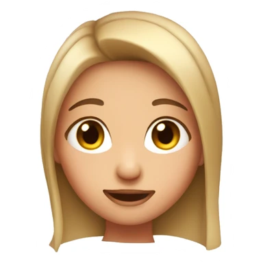 A girl blushing sticker