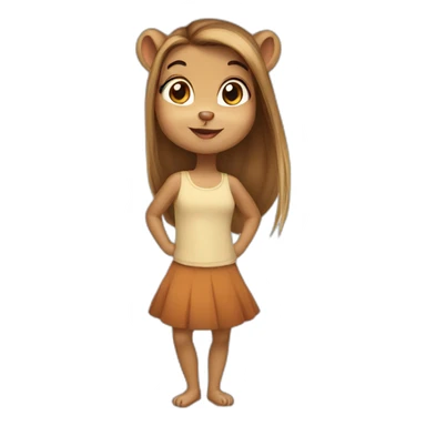 girl chipmunk sticker