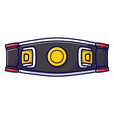 Boxing championship belt sticker
