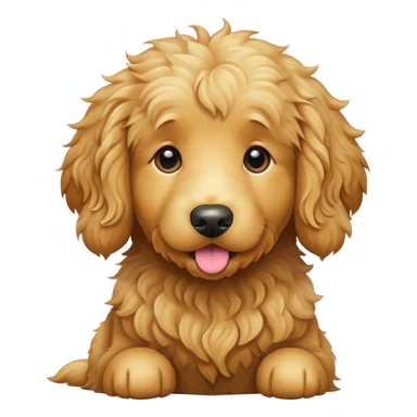Curley golden doodle retriever  sticker
