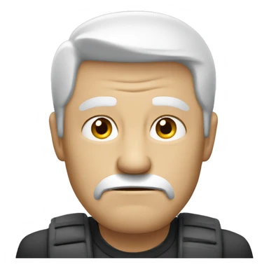 white man disgruntled sticker