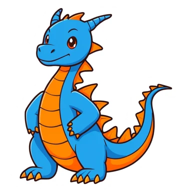 blue dragon sticker